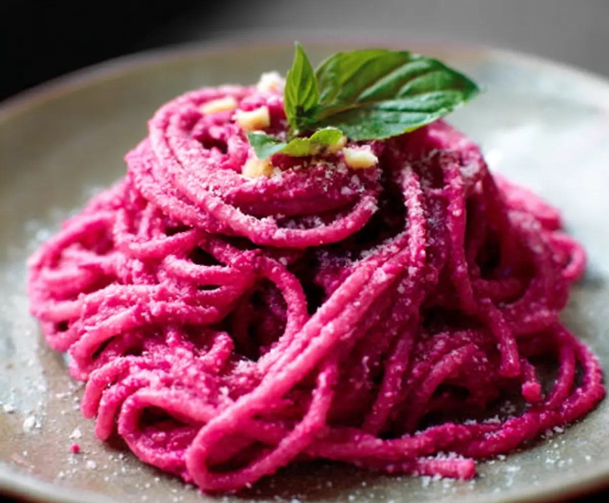 Creamy Pink Pasta with Beet Sauce