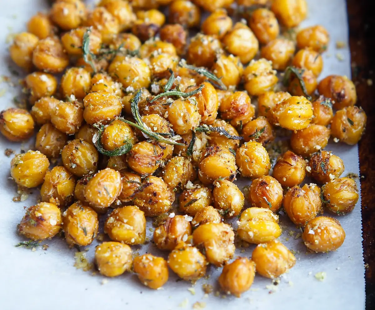 Crispy Ranch Roasted Chickpeas
