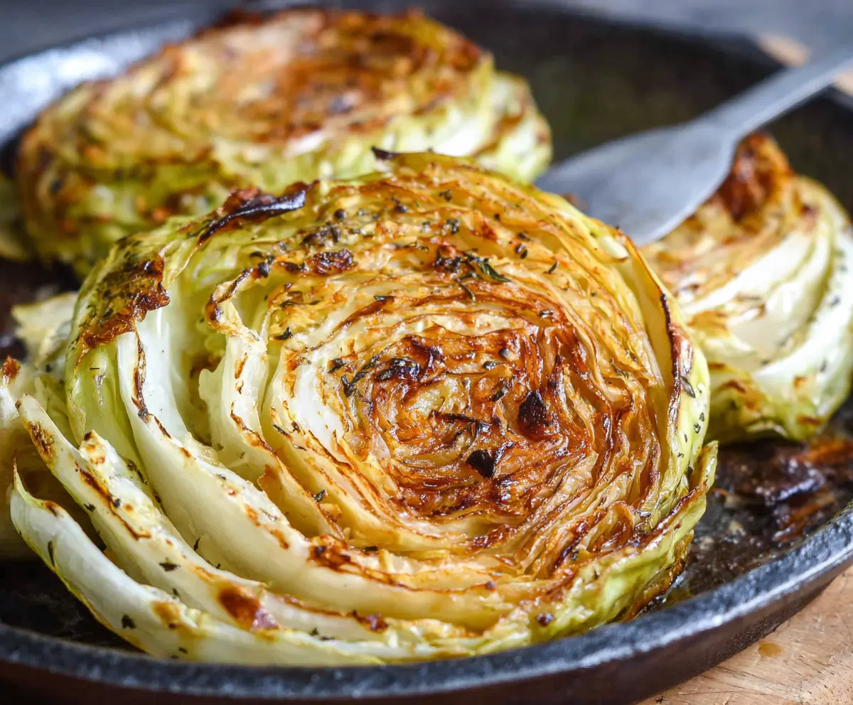 Easy Roasted Cabbage Steaks Recipe