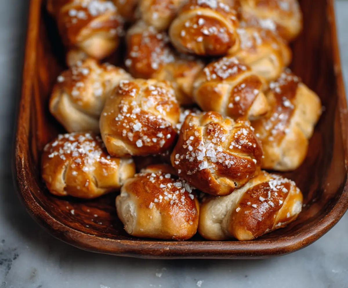 Soft Sourdough Pretzel Bites