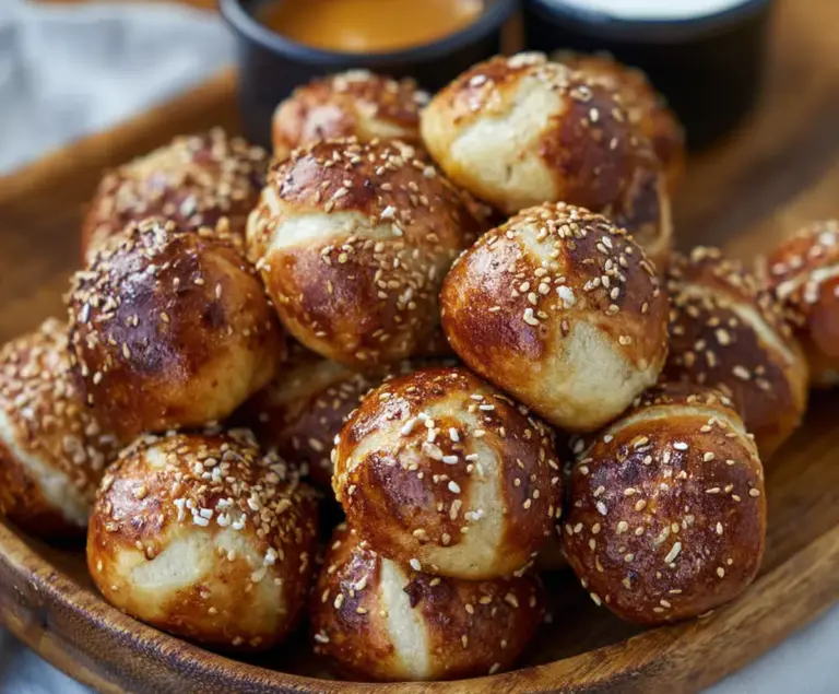 Sourdough Discard Soft Pretzel Bites