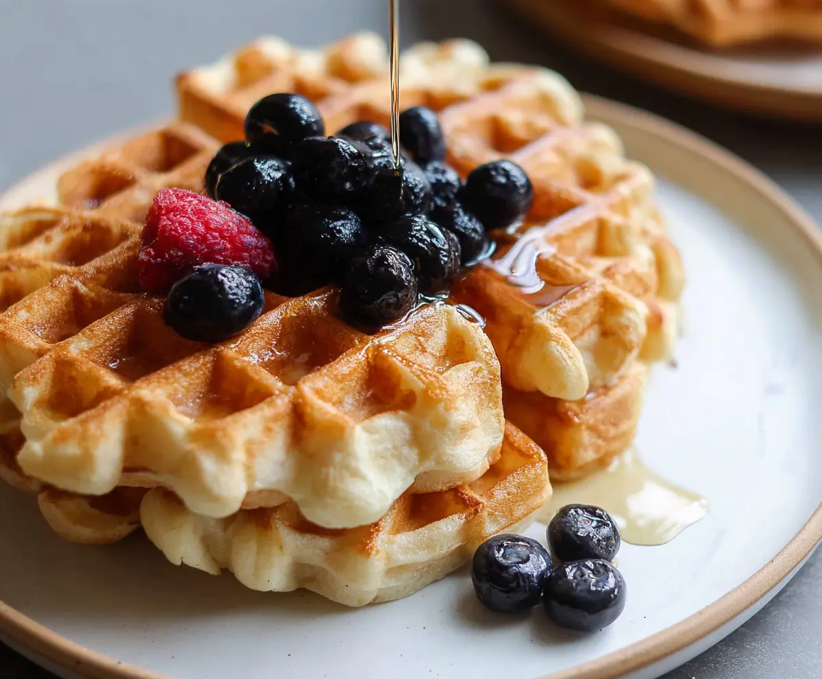 Crispy Sourdough Discard Waffles