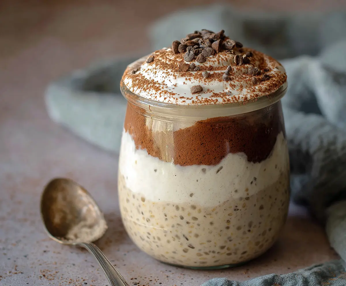 Creamy Tiramisu Overnight Oats