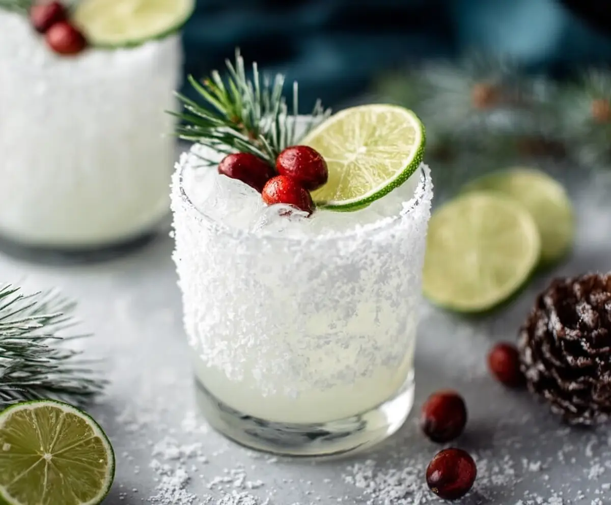 Festive White Christmas Margarita
