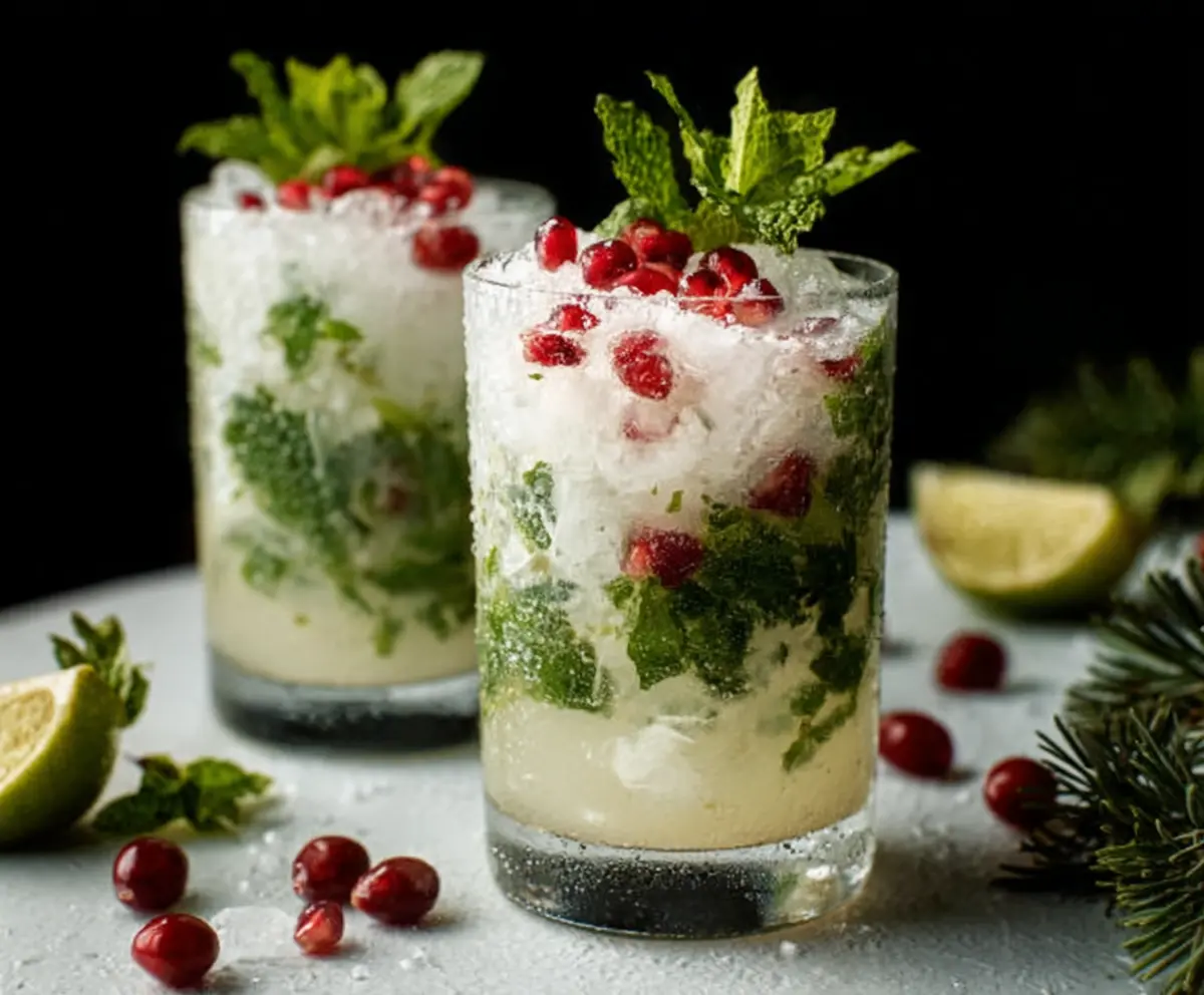 Easy White Christmas Mojitos Recipe
