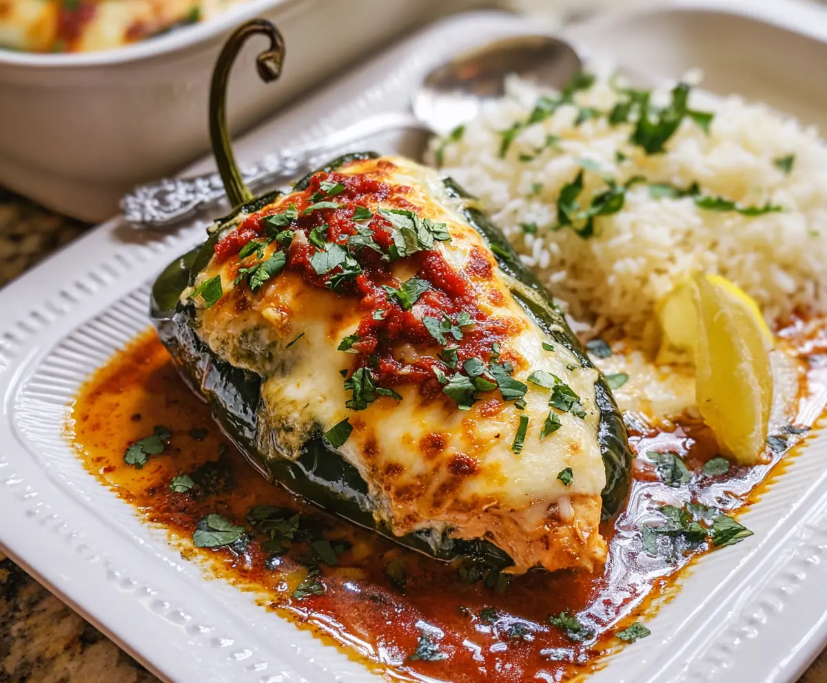 Easy Baked Chicken Chili Relleno