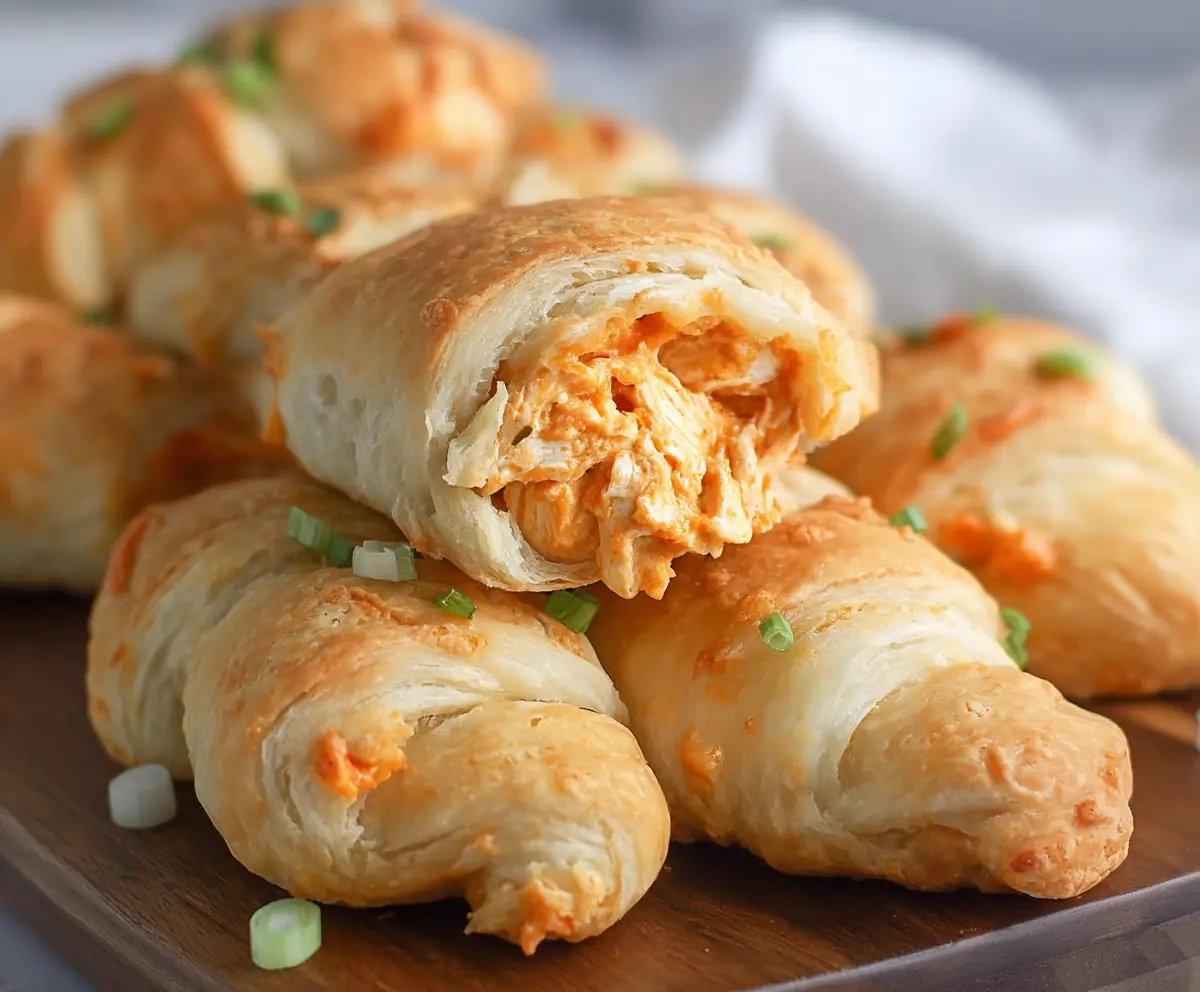 Easy Buffalo Chicken Crescent Rolls