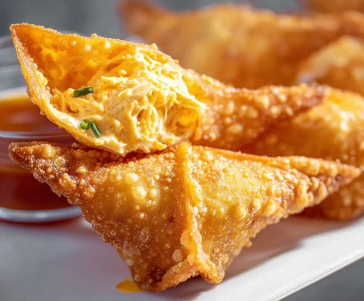 Crispy Buffalo Chicken Rangoons Recipe