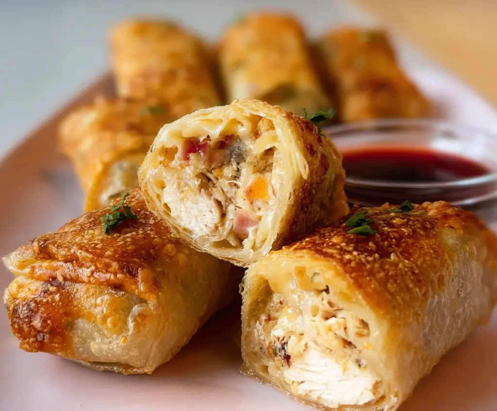Cheesy Chicken Spring Roll