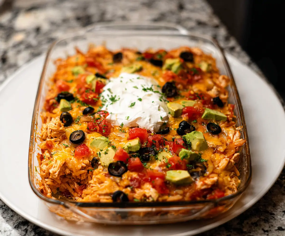 Easy Chicken Burrito Casserole Recipe