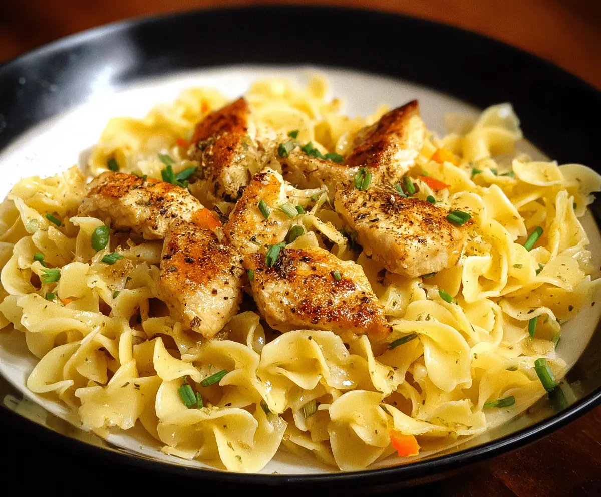 Easy Chicken Buttered Noodles Recipe
