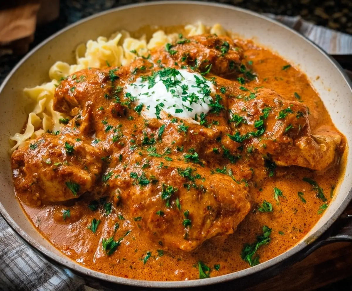 Easy Chicken Paprikash Recipe