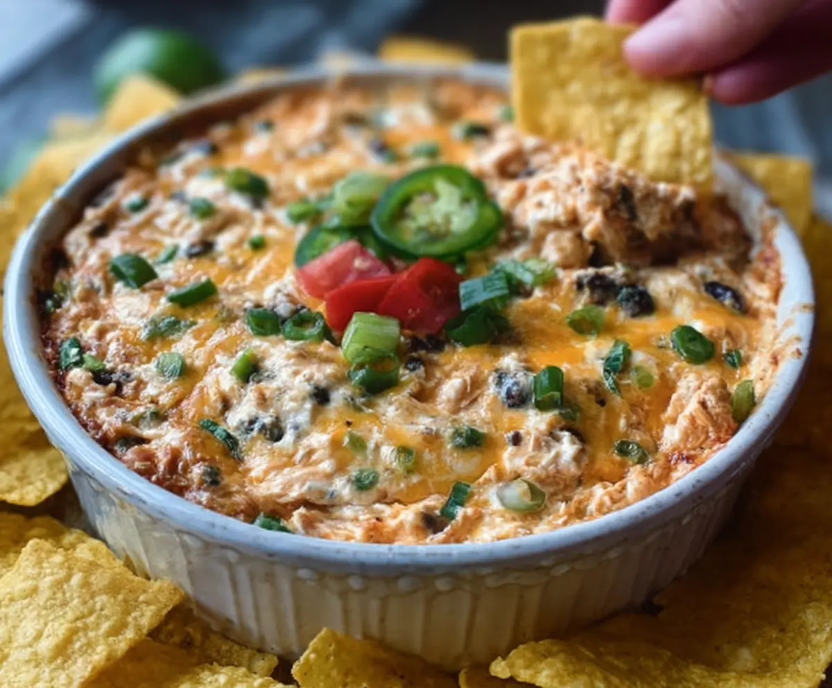 Easy Chicken Taco Dip Recipe