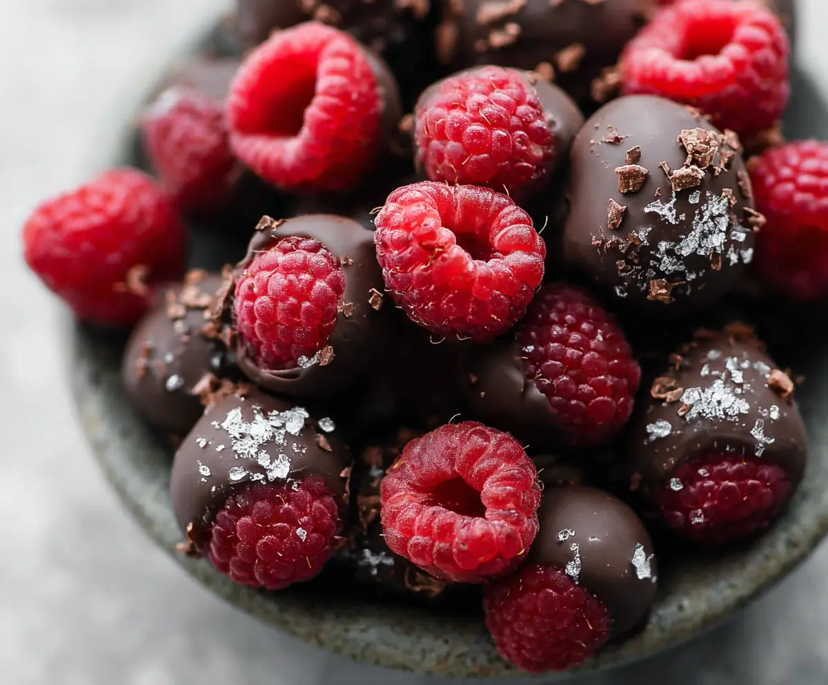 Easy Chocolate Covered Raspberries