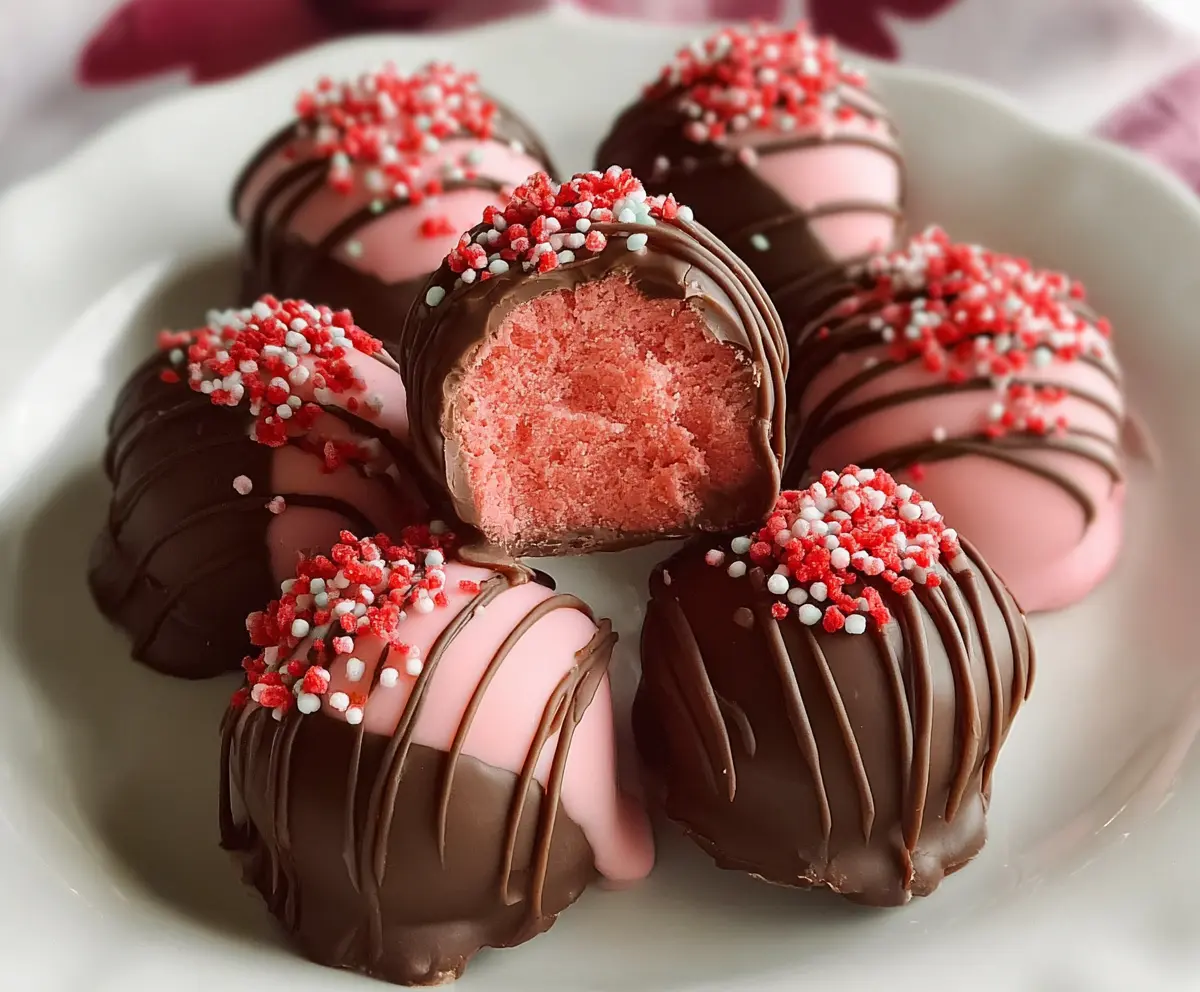 Easy Chocolate Strawberry Buttercream Treats