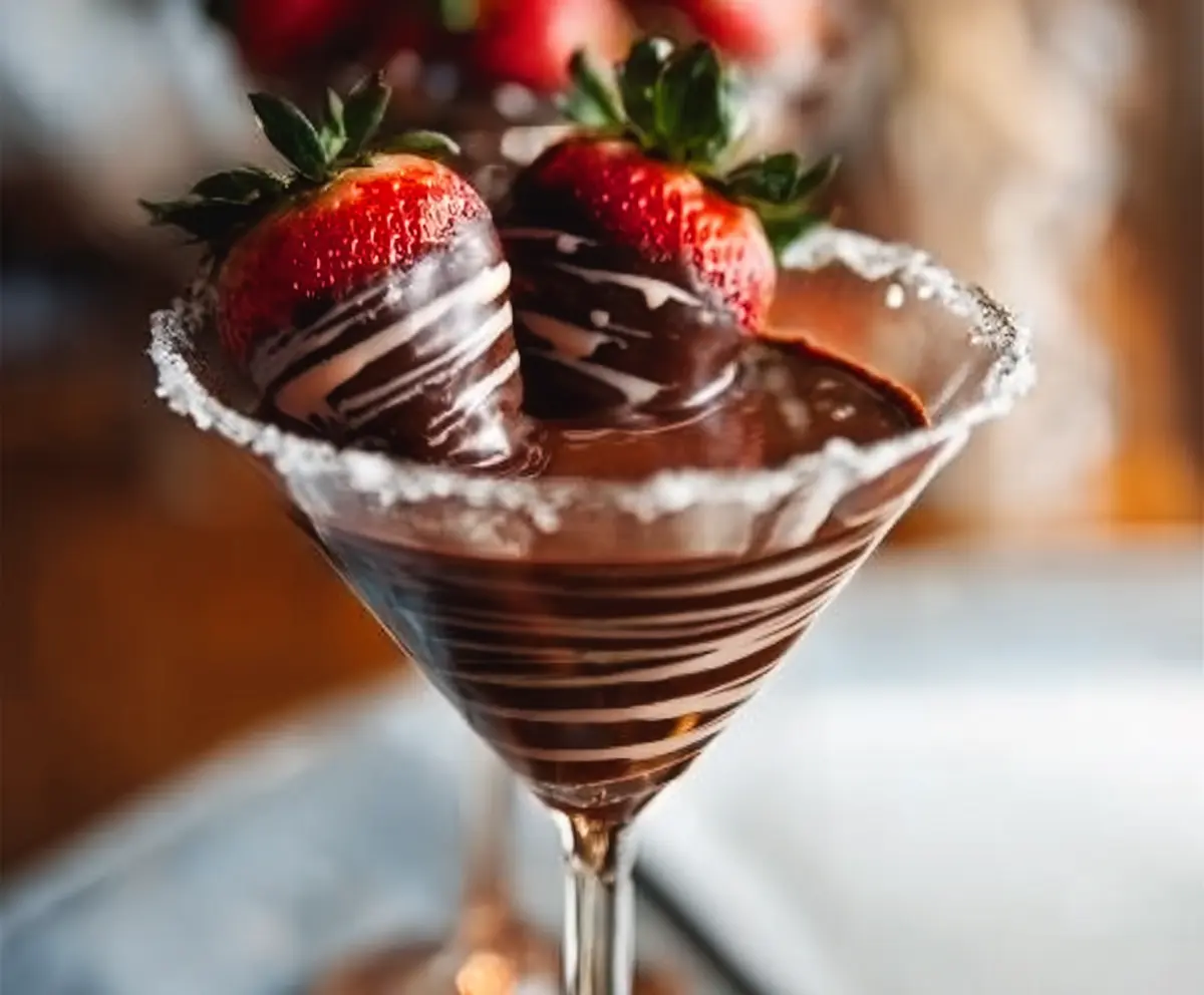 Easy Chocolate Strawberry Martini