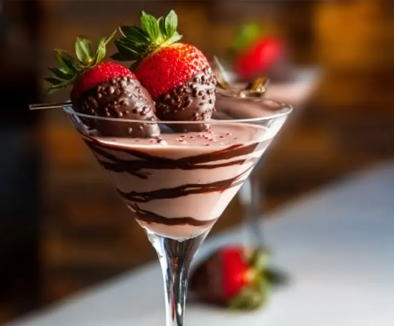 Chocolate Covered Strawberry Martini