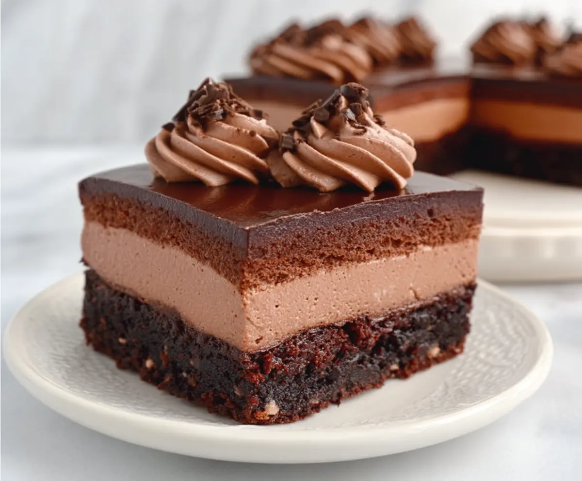 Easy Chocolate Mousse Brownies