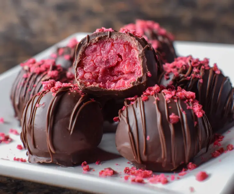 Chocolate Raspberry Truffles