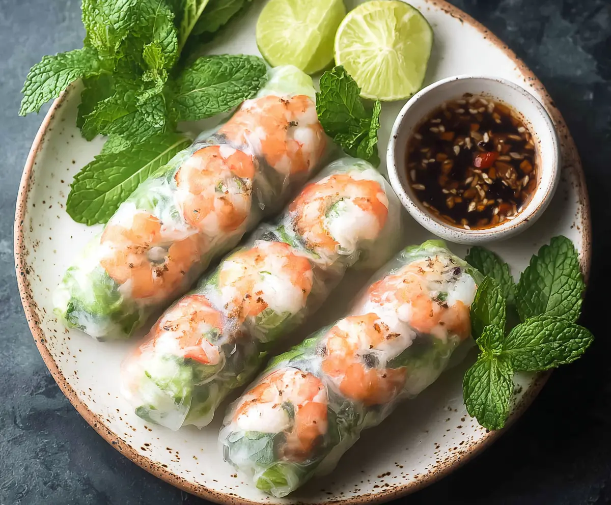 Fresh Vietnamese Shrimp Spring Rolls Recipe