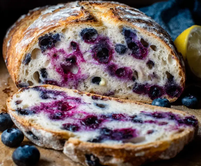 Lemon Blueberry Sourdough Bread