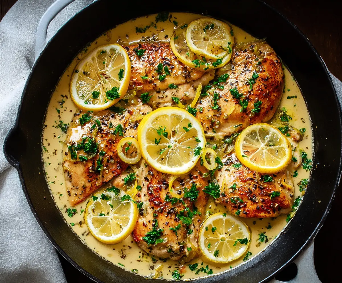 Easy Lemon Garlic Chicken Skillet
