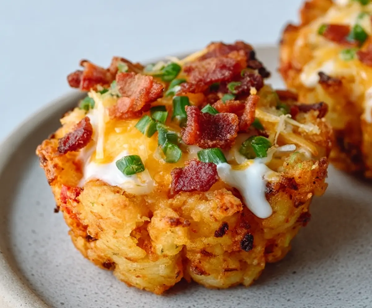 Easy Loaded Tater Tot Cups Recipe