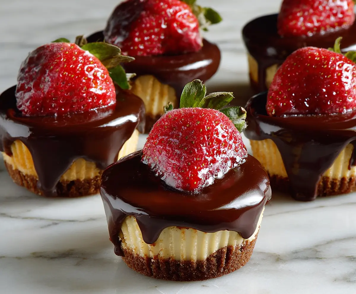 Easy No-Bake Chocolate Strawberry Cheesecake Cups