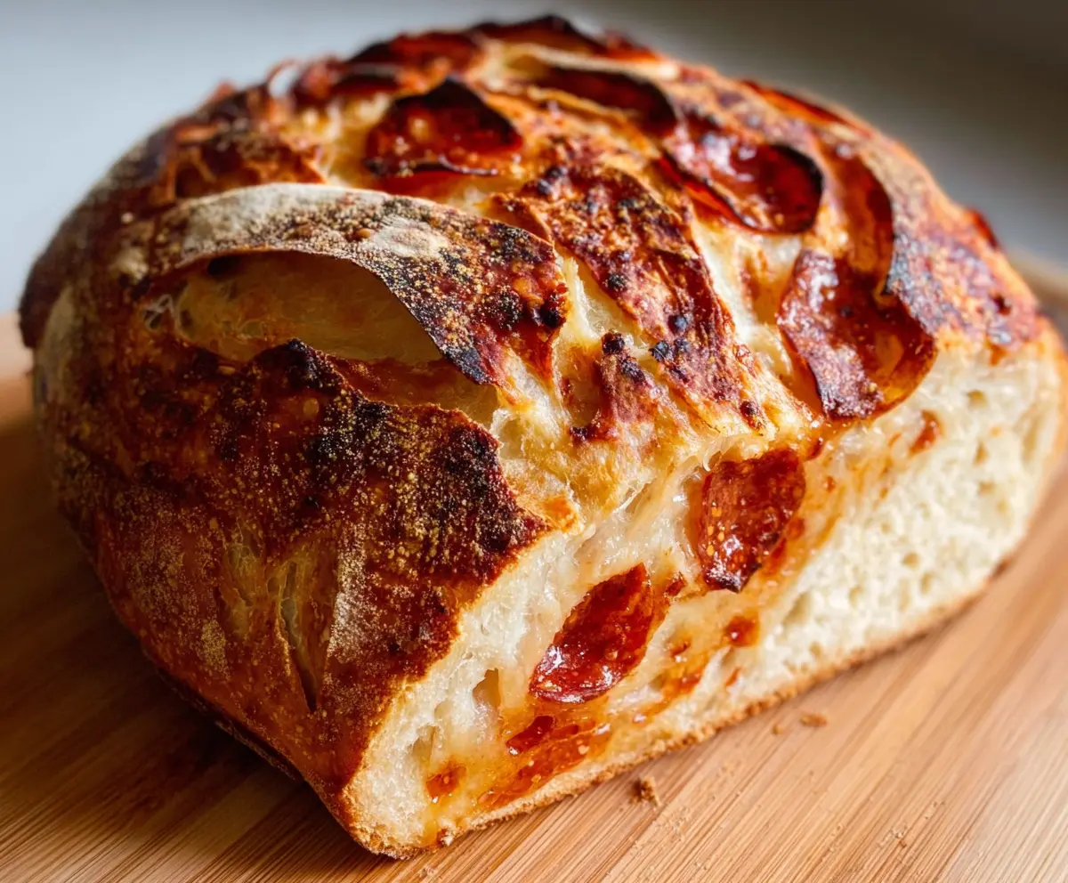 Easy Pepperoni Pizza Sourdough