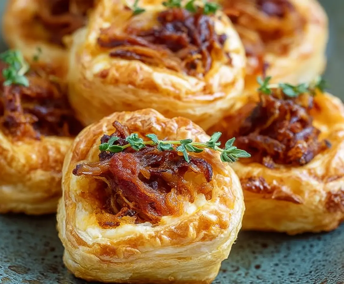 Easy Pulled Pork Pastry Puffs Recipe