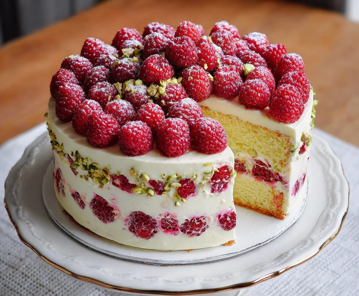 Fresh Raspberry Layer Cake Recipe