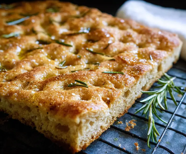 Sourdough Discard Focaccia with Rosemary & Olive Oil