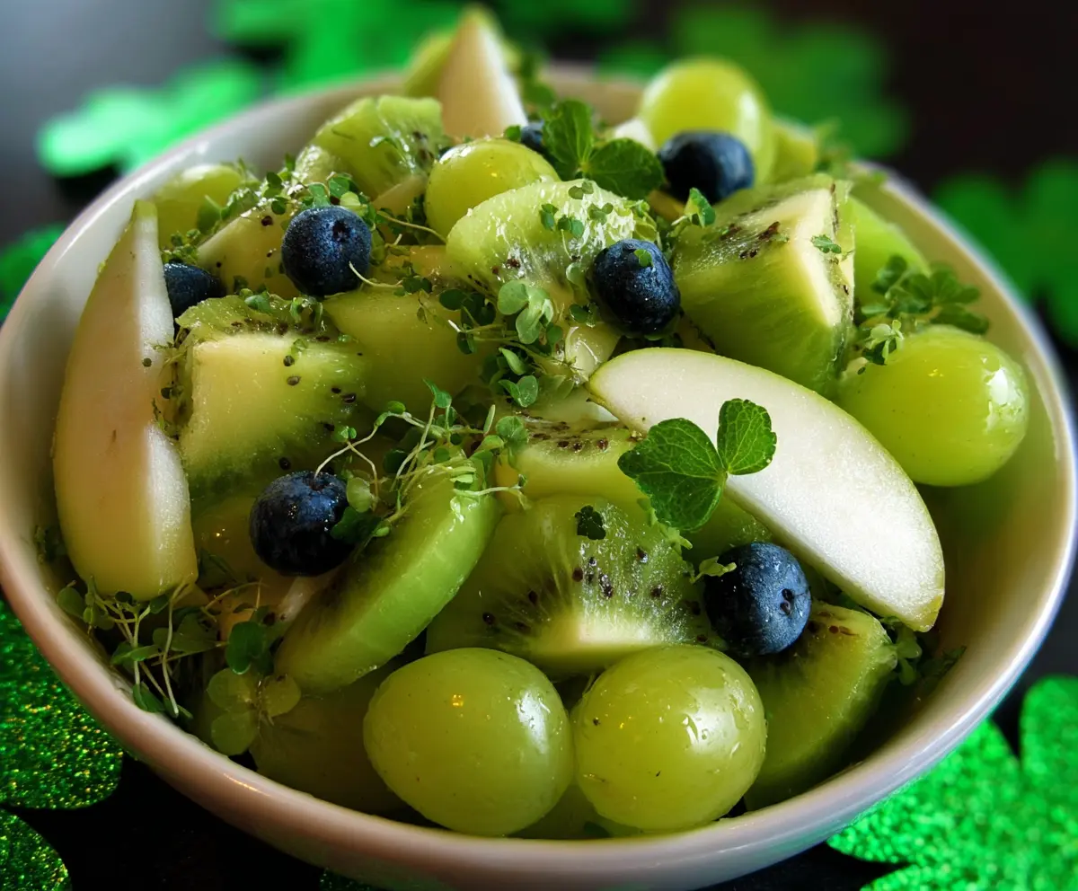 Fresh St. Patrick’s Day Green Fruit Salad