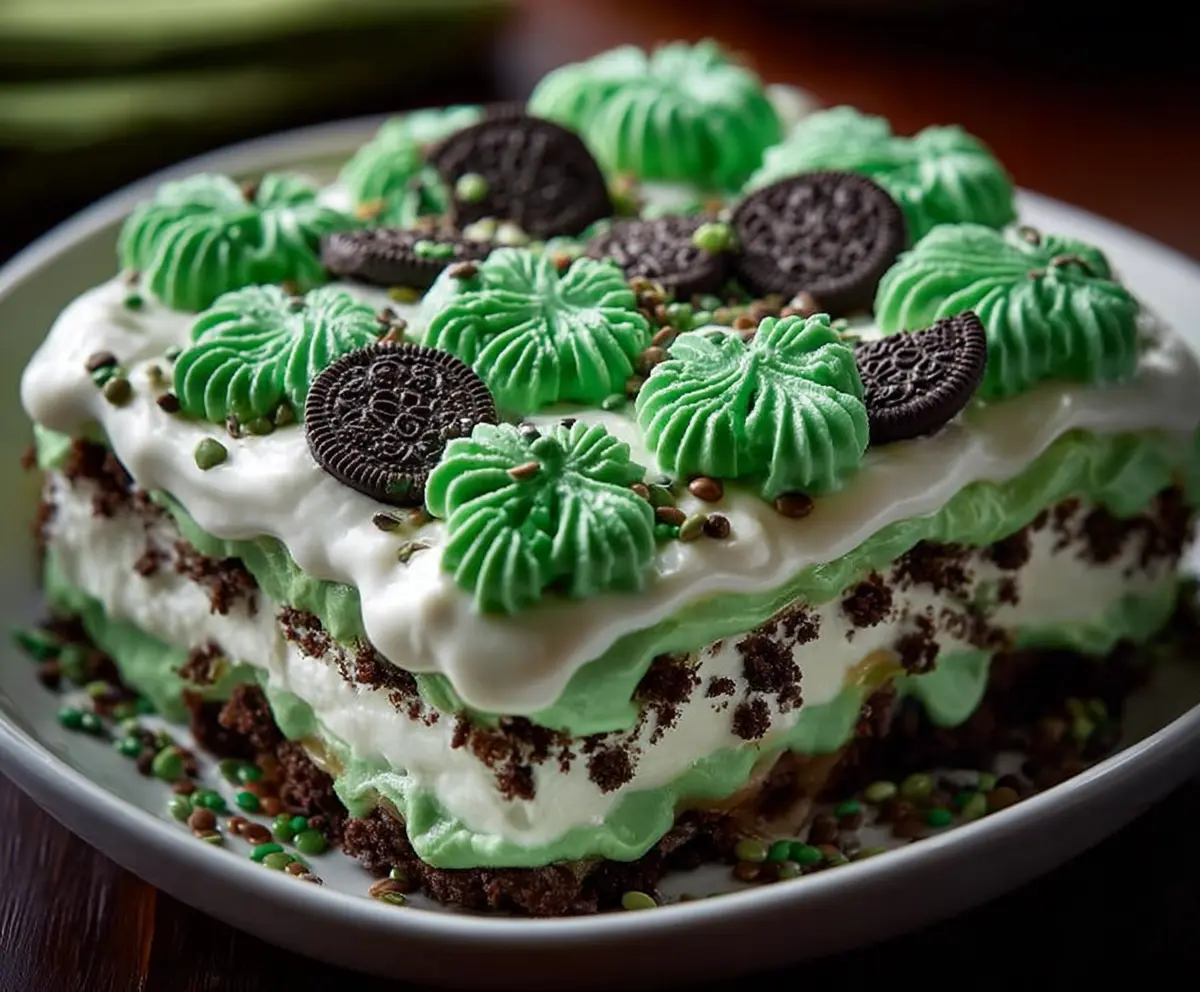 Shamrock Lasagna Dessert Recipe