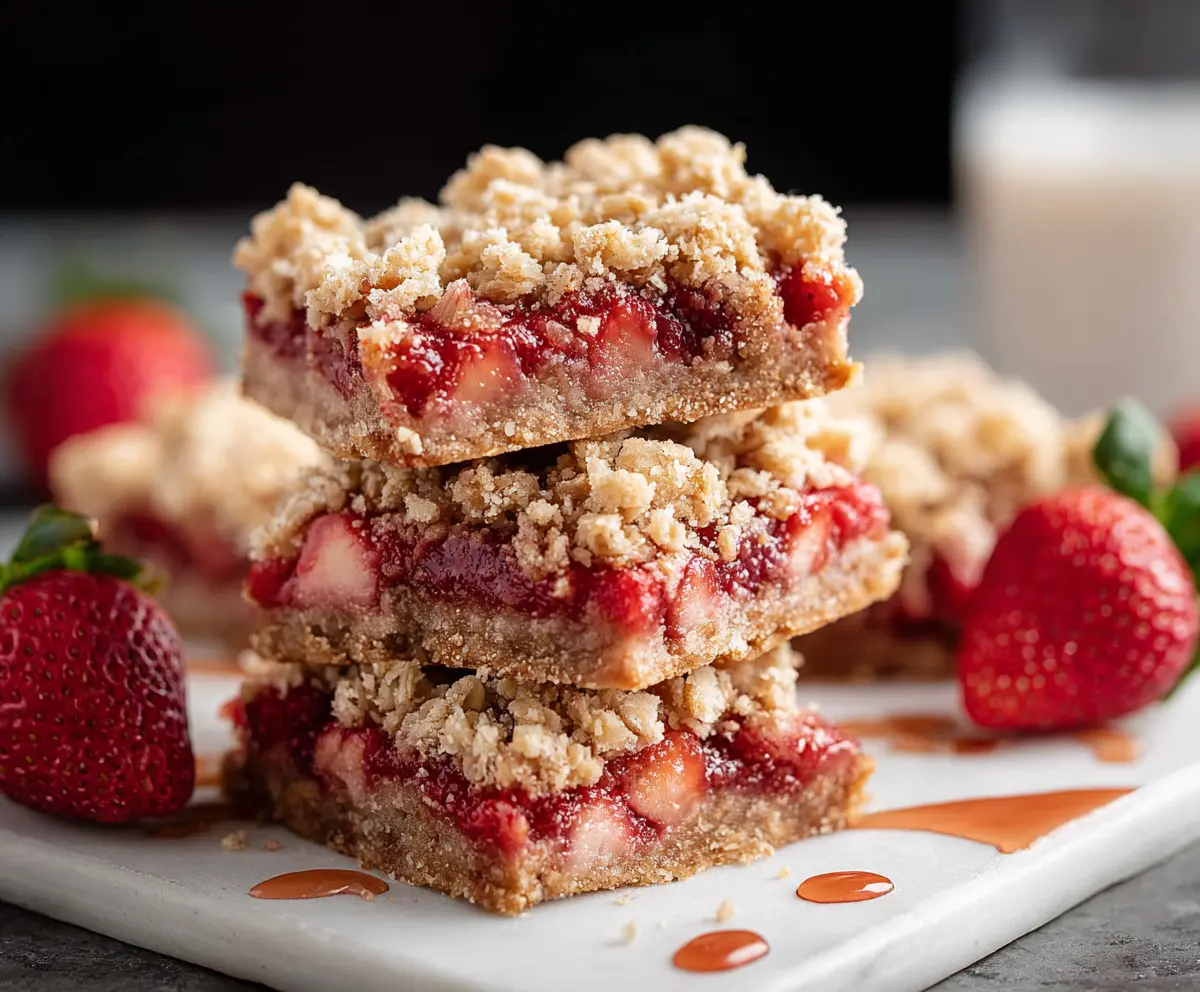 Easy Strawberry Oatmeal Bars