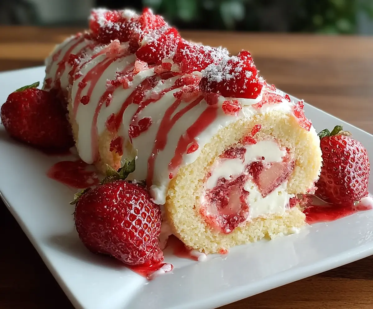 Easy Strawberry Cheesecake Rolls