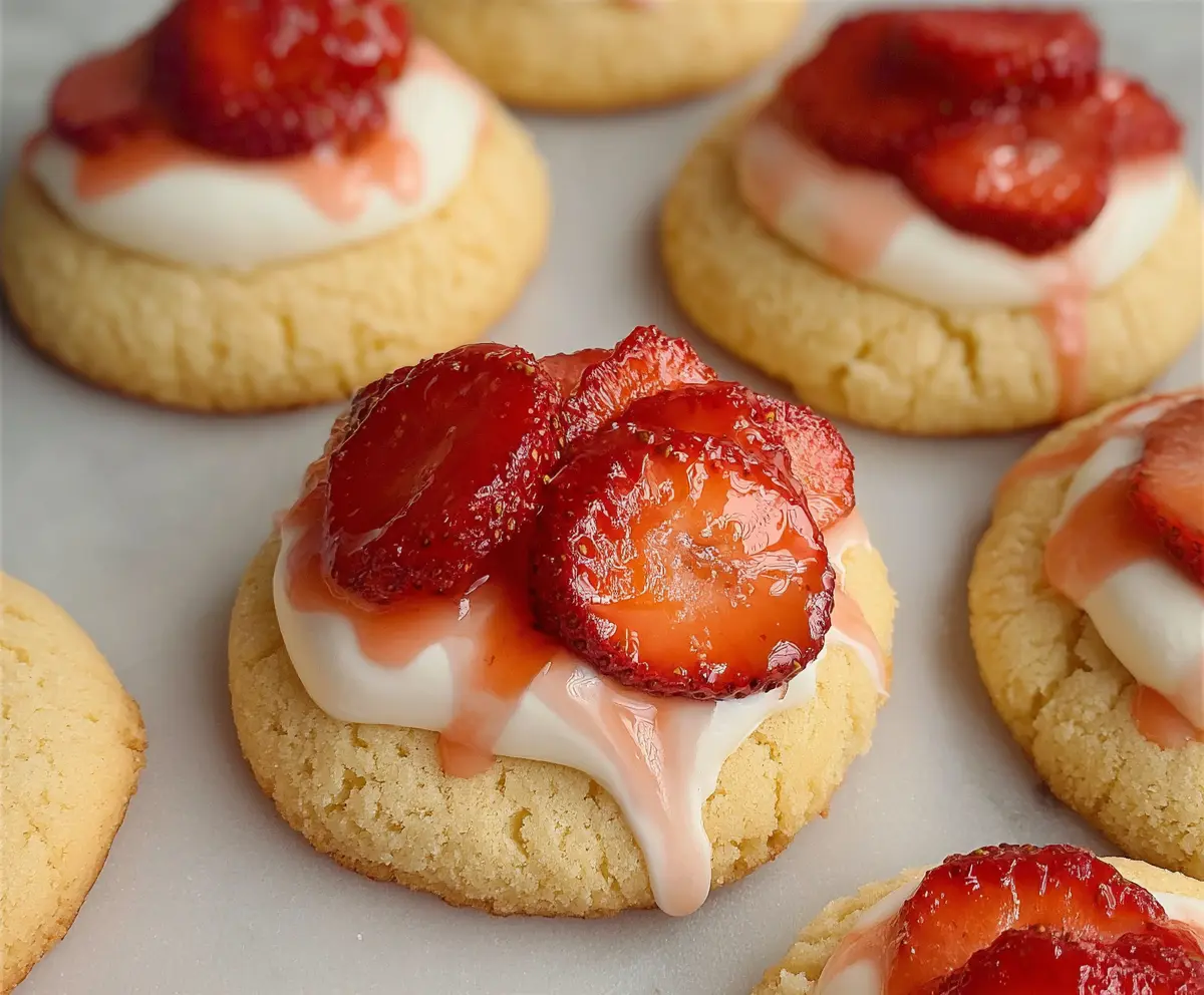 Easy Strawberry Shortcake Cookies