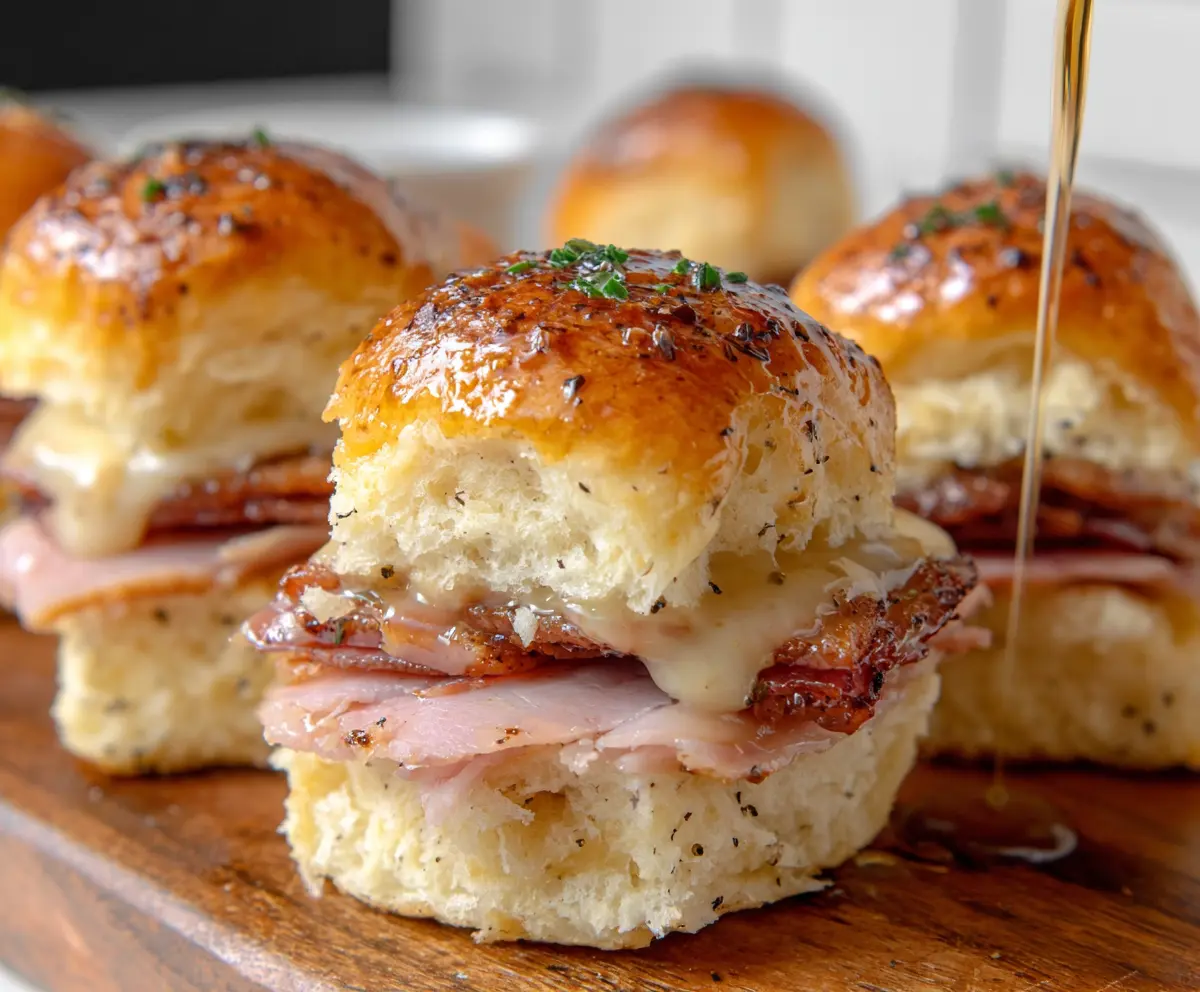 Sweet & Savory Ham Biscuit Sliders