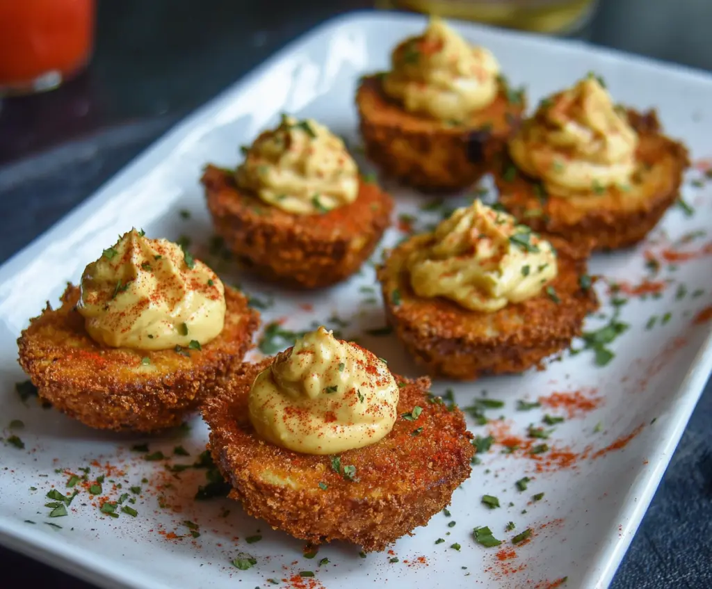 Cajun Style Fried Deviled Eggs