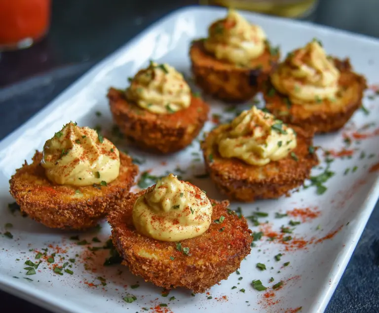 Cajun Style Fried Deviled Eggs