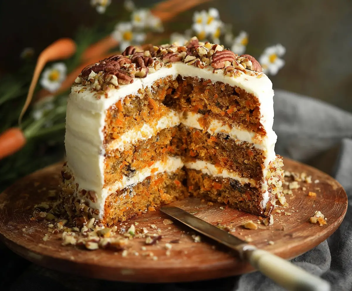 Easy Moist Carrot Cake Recipe