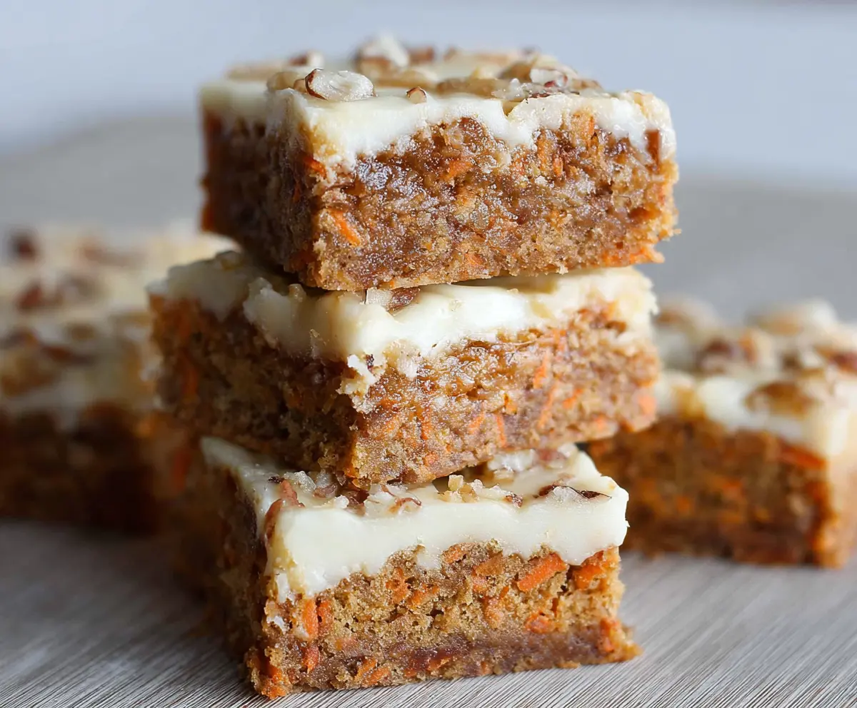 Easy Carrot Cake Bars Recipe