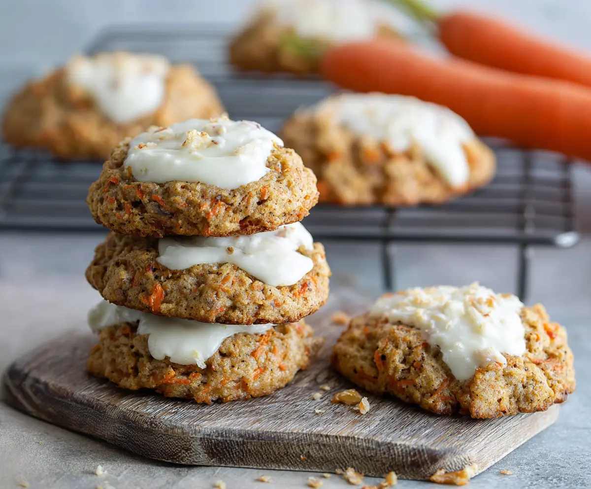 Soft Carrot Cake Cookies Recipe