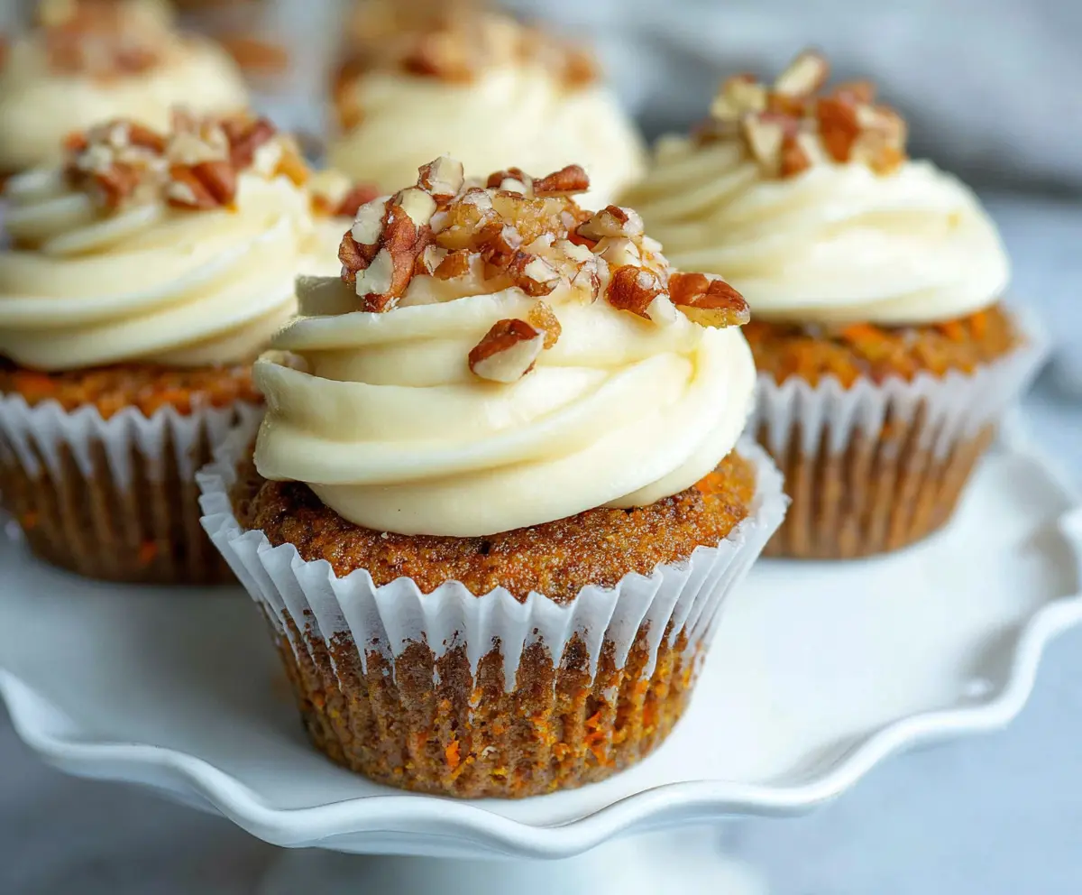 Easy Moist Carrot Cake Cupcakes