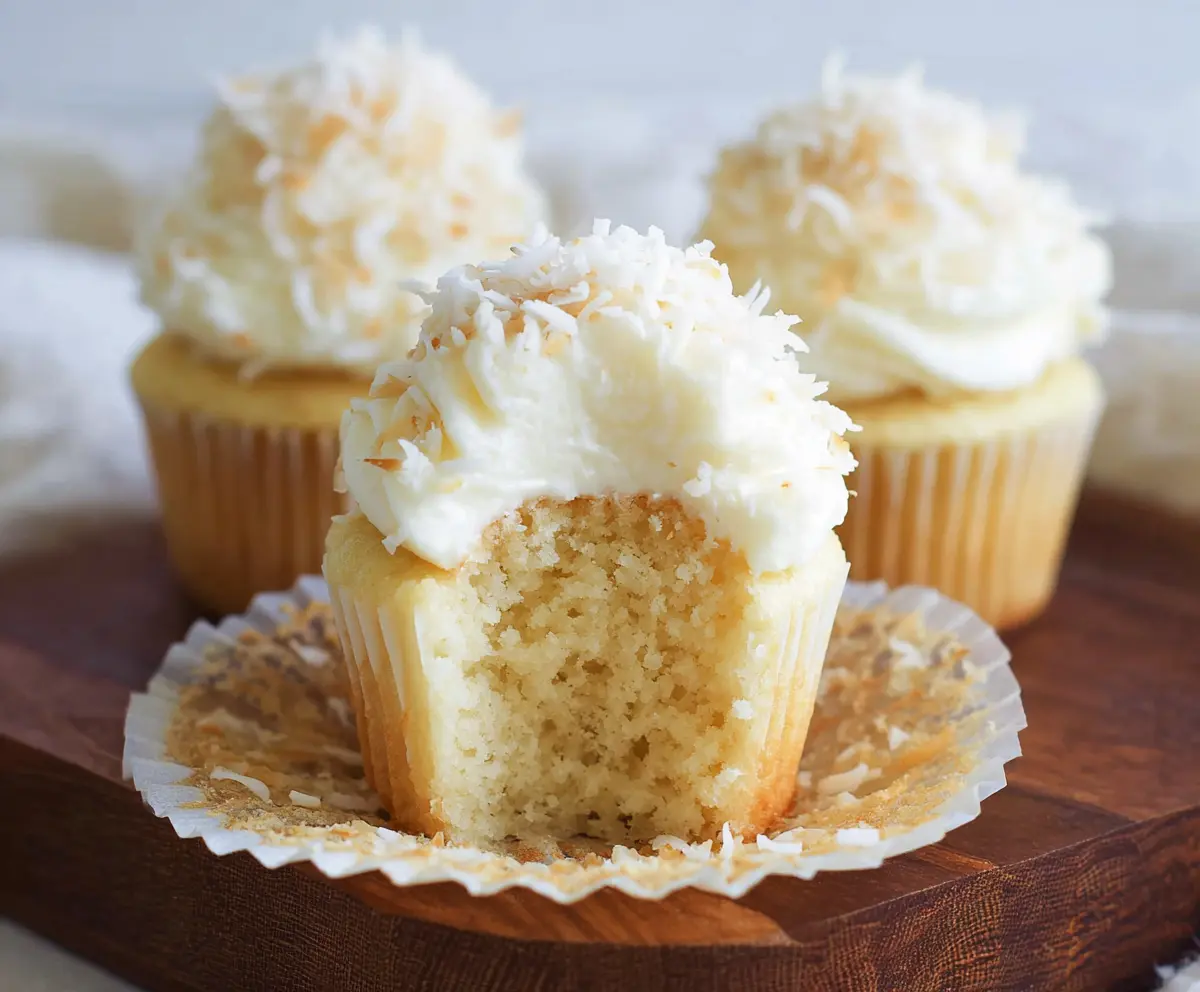 Easy Coconut Cupcakes Recipe