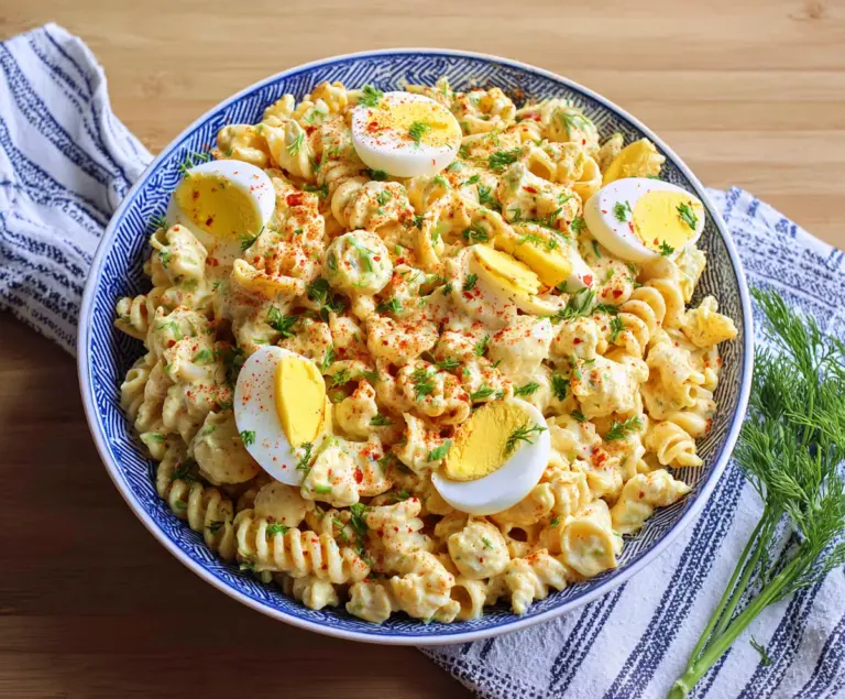 Creamy Deviled Egg Pasta Salad