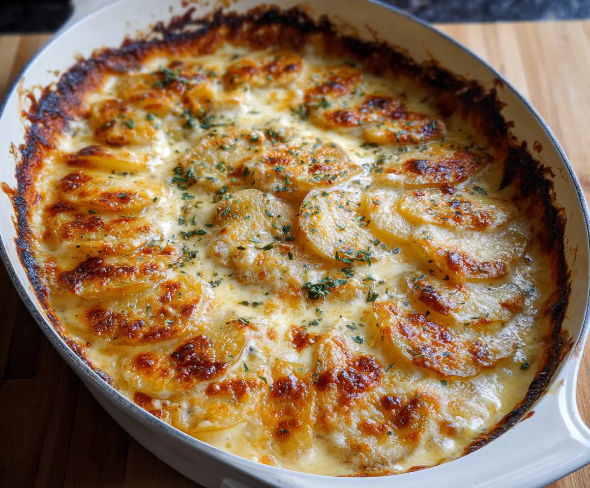 Creamy Cheesy Au Gratin Potatoes