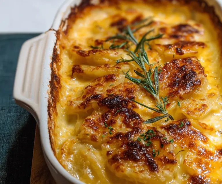 Dad’s Creamy & Cheesy Au Gratin Potatoes