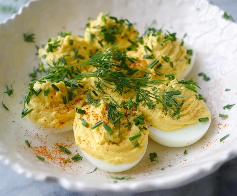 Deviled Eggs with Dijon And Fresh Herbs