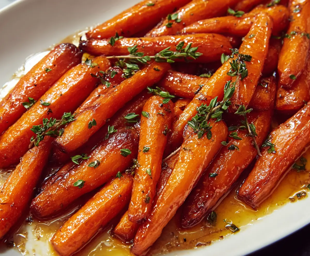 Easy Honey Glazed Roasted Carrots